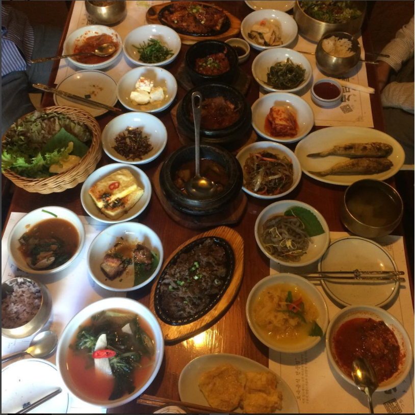 A Korean lunch, Seoul, 2017.